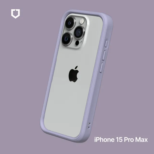 【RHINOSHIELD 犀牛盾】iPhone 15 Pro Max 6.7吋 CrashGuard 模組化防摔邊框手機保護殼(獨家耐衝擊材料)