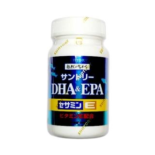 即期品【Suntory 三得利】魚油DHA&EPA+芝麻明E(120顆/瓶)