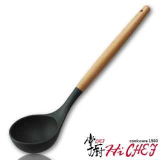 【CHEF 掌廚】櫸木矽膠湯杓(防刮傷鍋具)