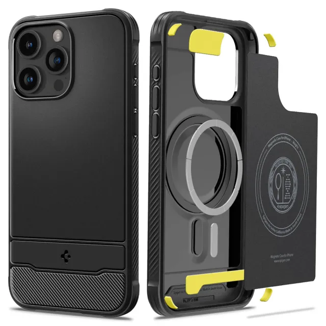 【Spigen】SGP iPhone 15 /Plus/Pro/Pro Max Rugged Armor MagFit-磁吸軍規防摔保護殼