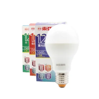 【東亞照明】4入組 LED燈泡 12W 白光 黃光 自然光 全電壓 E27 球泡燈
