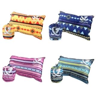 【May Shop】戶外自動充氣枕帳篷枕PVC休閒枕頭