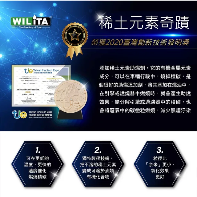 【WILITA 威力特】DPF 稀土元素還原劑(對應75公升柴油車)