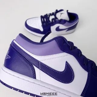 【NIKE 耐吉】Air Jordan 1 Low Sky Purple 低筒 復古 白紫 [553558-515](553558-515)