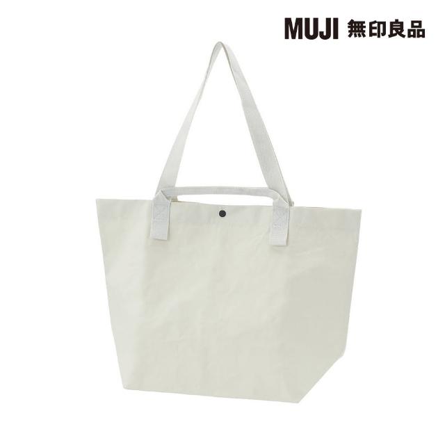 【MUJI 無印良品】聚丙烯托特包/淺米.約53x36x19cm