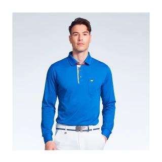 【Jack Nicklaus 金熊】GOLF男款經典系列POLO衫/高爾夫球衫(藍色)