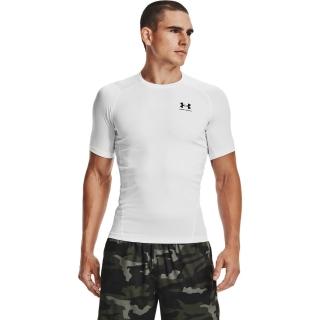 【UNDER ARMOUR】UA 男 HG Armour緊身短T-Shirt_1361518-100(白色)