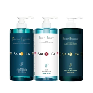 【SAHOLEA 森歐黎漾】加大版 經典系列 洗沐護1000ml x3入(多款任選/淨平衡洋甘菊/淨平衡茶樹/水漾薔薇)