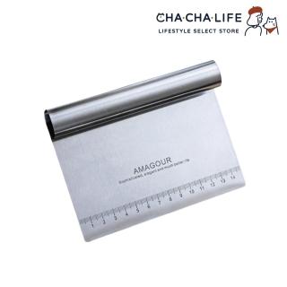 【CHA-CHA-LIFE】不鏽鋼刻度切麵刀(刮刀/切刀/烘焙用品)