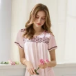 【La Felino 羅絲美】微甜氣泡短袖蕾絲洋裝睡衣(R3112)