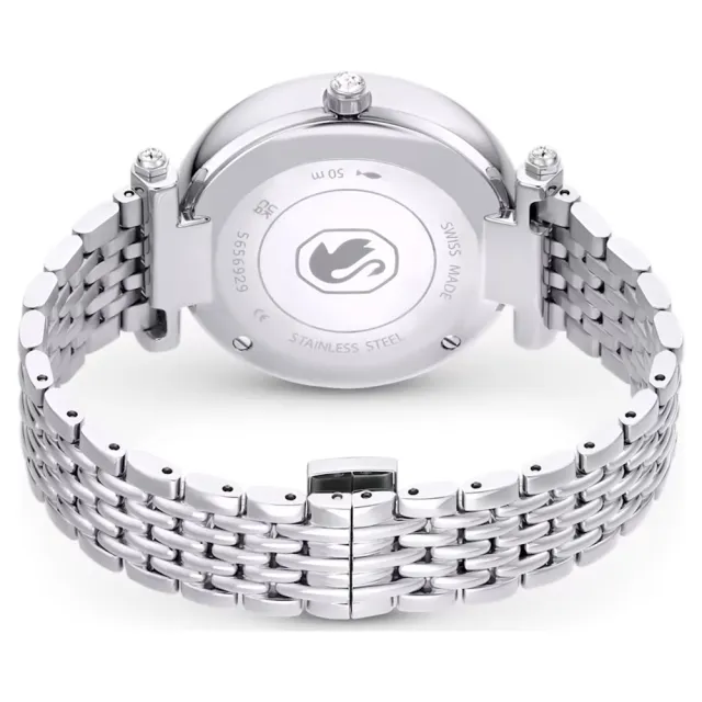 【SWAROVSKI 施華洛世奇】Crystalline Wonder 夢幻奇蹟時尚腕錶(35mm/5656929銀色)