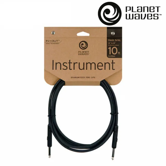【PlanetWaves】PWAC-PW-CGT-10 I-I 吉他經典樂器導線(約莫 3 公尺長 原廠公司貨)