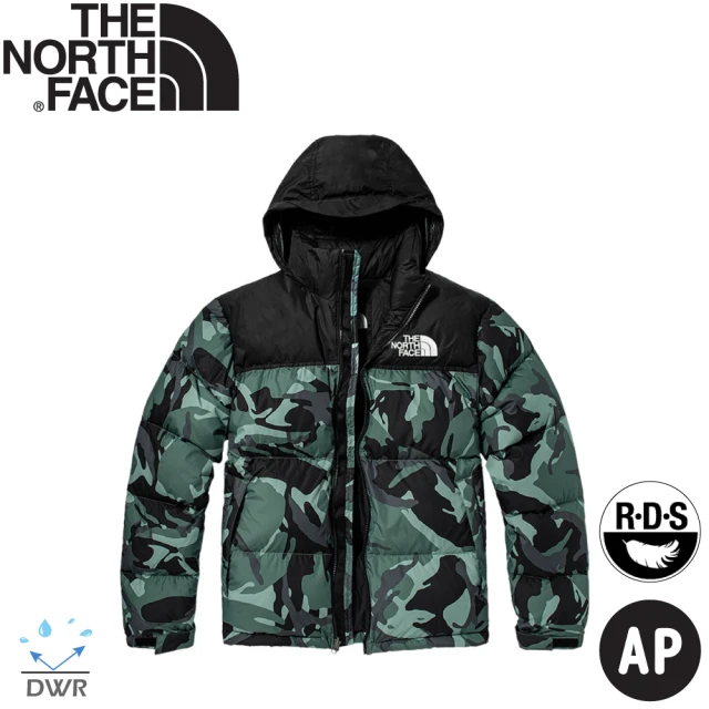 The North Face 男 可套接防潑羽絨外套 AP《迷彩綠》5IX4/連帽外套/保暖外套/休閒外套(悠遊山水)