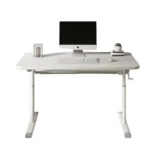 【MGSHOP】手搖升降桌 兒童書桌 寬120CM(電腦桌 升降桌 兒童桌 桌子)