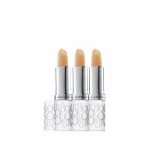 即期品【伊麗莎白雅頓】官方直營 八小時潤澤護唇膏SPF15 3.7g 3入組(團購組/防曬)