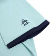 【Munsingwear】企鵝牌 男款淺綠色環保科技咖啡紗 速乾防曬抑菌 包邊短袖T-SHIRT MGRL2506