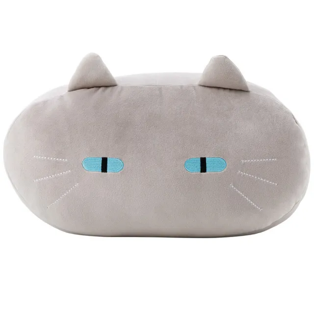 【NITORI 宜得利家居】QQ靠墊 MOCHIMOCHI 灰貓 SC142(QQ靠墊 灰貓 MOCHIMOCHI)