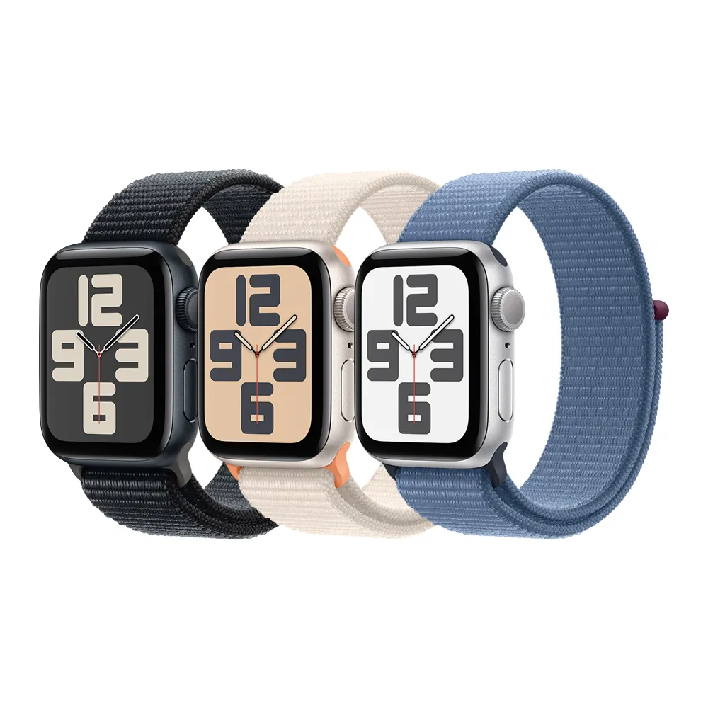 Apple】Watch Series SE2 2023 GPS版40mm(鋁金屬錶殼搭配運動型錶環 
