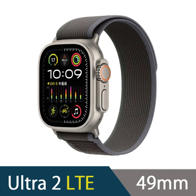 金屬錶帶超值組【Apple 蘋果】Apple Watch Ultra2 LTE 49mm(鈦金屬錶殼