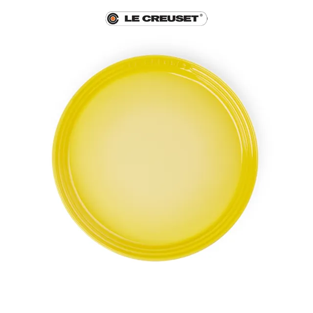 【Le Creuset】瓷器新采和風系列圓盤22cm(閃亮黃)