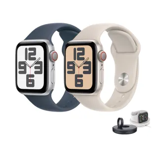 充電支架組【Apple 蘋果】Apple Watch SE2 2023 LTE 44mm(鋁金屬錶殼搭配運動型錶帶)