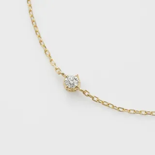 【agete】NOJESS 18K單鑽手鍊