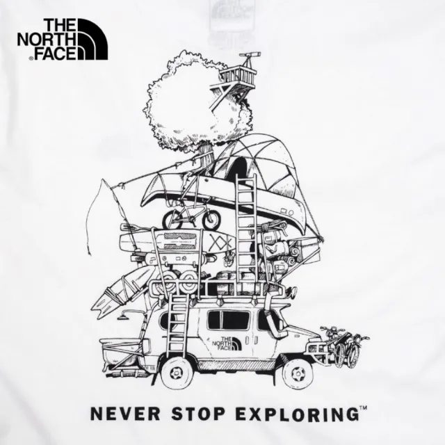 【The North Face】北臉 男生 never stop exploring 純棉 男款 短TEE(北面 短袖T恤)