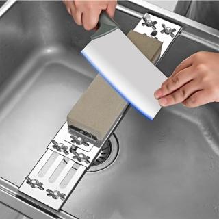 【Homewell】不銹鋼可調節長度 水槽固定防滑磨刀神器