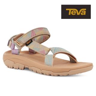 【TEVA】原廠貨 女 Hurricane XLT2 機能運動涼鞋/雨鞋/水鞋(無邊界多彩黃褐色-TV1019235BTNM)
