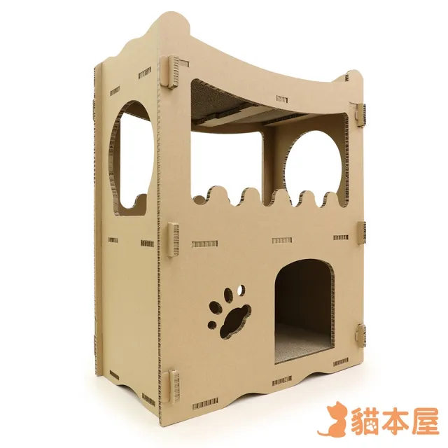 【貓本屋】豪宅貓生 升級版豪華三層洋房 貓抓板寵物貓屋
