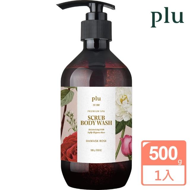 【PLU】PLU 香氛磨砂沐浴乳500g-玫瑰香(PLU 香氛磨砂沐浴乳)