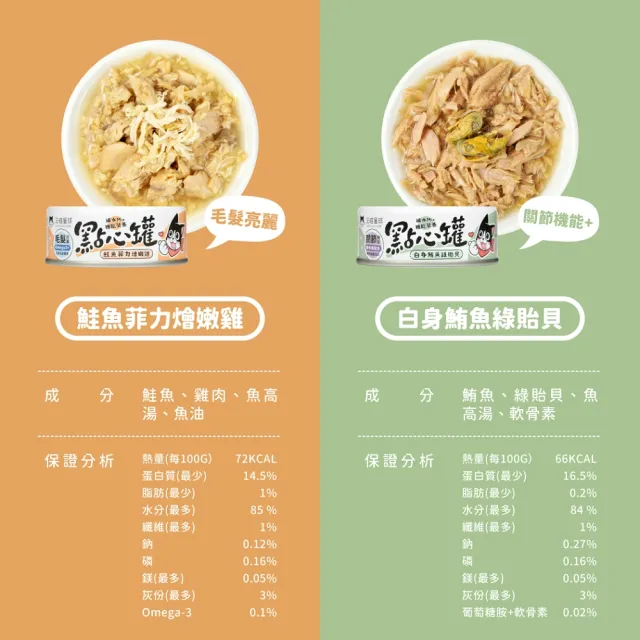 【汪喵星球】無膠點心罐80g*24入-鮭魚燴嫩雞(犬貓副食罐)