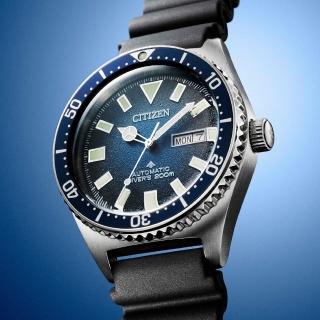 【CITIZEN 星辰】PROMASTER 200米潛水機械錶 男錶 腕錶 手錶(NY0129-07L)