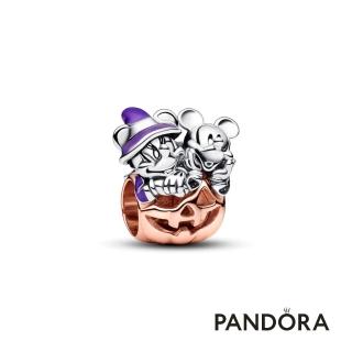 【Pandora 官方直營】迪士尼米奇與米妮造型萬聖節南瓜串飾