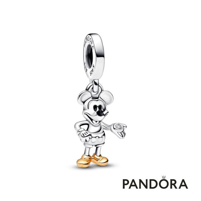Pandora 潘多拉Pandora 官方直營 迪士尼 100 週年米老鼠造型實驗室製造鑽石吊飾