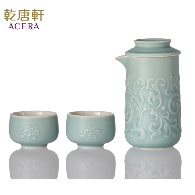 【乾唐軒】繁華盛世陶瓷泡茶器(一壺+二杯 / 4色 / 交換禮物)