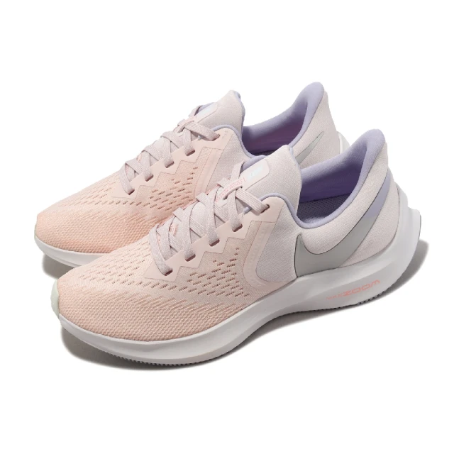 NIKE 耐吉 慢跑鞋 WMNS Zoom Winflo 6 女鞋 粉 銀 緩震 基本款 運動鞋(CK4475-600)