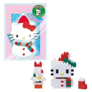 【nanoblock 河田積木】迷你積木-HELLO KITTY 雪人(NBGC-002)