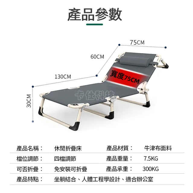 【小不記】全新升級/加大床面/便攜型/折疊床(居家 戶外 辦公 休閒 午休床 行軍床 折疊床 陪護床)