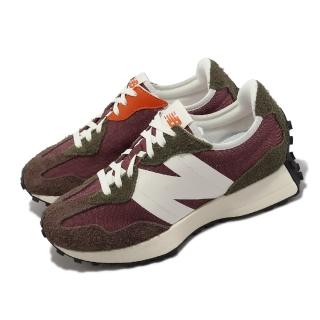 【NEW BALANCE】休閒鞋 327 男鞋 女鞋 酒紅 咖啡 復古 麂皮 大N 情侶鞋 NB(MS327HD-D)