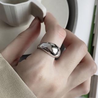 【MoonDy】包包 戒指 純銀戒指 戒指女生 戒指男 銀戒指 寬版戒指 可調式戒指 開口戒指 指