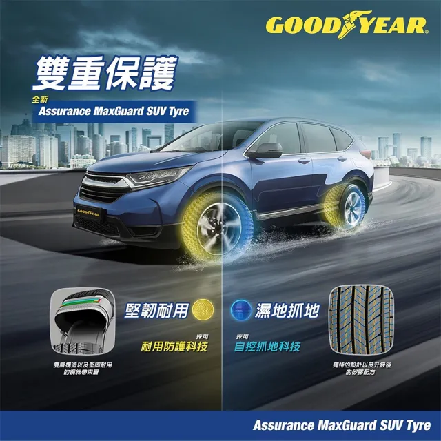 【GOODYEAR 固特異】輪胎 固特異 AMG-2055516吋_四入組_205/55/16(車麗屋)