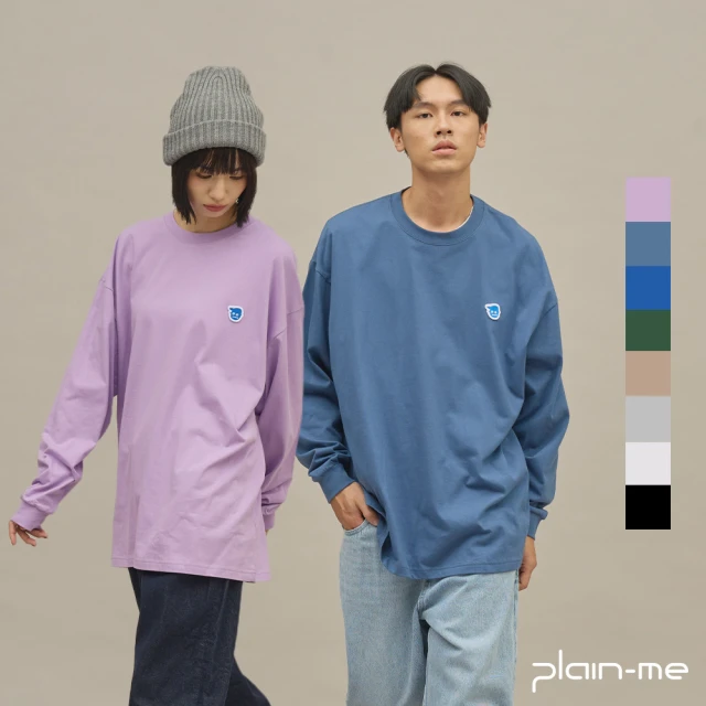 plain-me 小P社長logo口袋長袖TEE PLN01