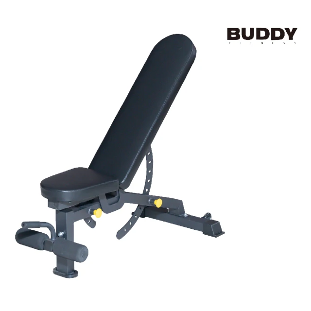 LEZER 多功能 摺疊啞鈴椅 健身凳(送35磅健身帶 多段