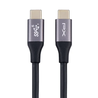 【PX 大通-】.UCC3-1B 1公尺 USB 3.1 GEN1 C to C 超高速充電傳輸線(影音+數據+充電/GEN1 10倍快傳/100W)