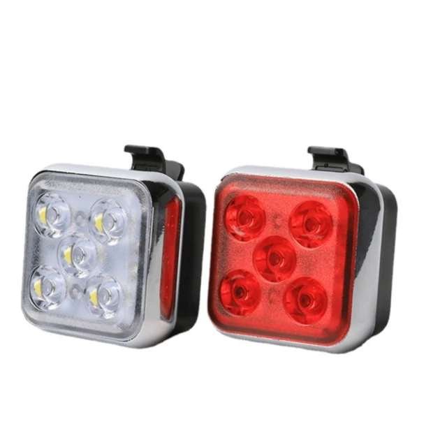 【May Shop】USB充電自行車燈單車鋁合金警示燈(高亮度)