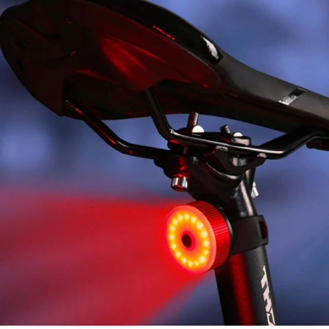 May Shop 自行車尾燈USB充電警示燈山地車騎行尾燈單