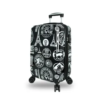 【DF travel】環遊世界系列TSA海關密碼鎖20吋PC行李箱-共3色