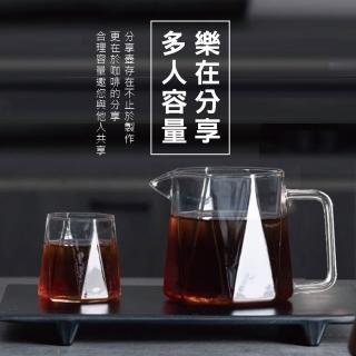 【MOREJIA】高硼矽耐熱玻璃 手沖咖啡壺套裝 分享杯 咖啡分享壺 玻璃壺(咖啡杯 玻璃杯 咖啡壺 分享壺)