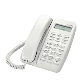 【Philips 飛利浦】來電顯示有線電話 M10W/96(加贈 USB旋轉刀片俐落刮鬍刀 KS-505)